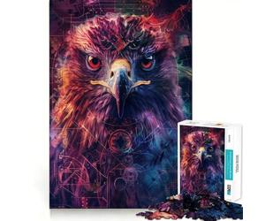 Rompecabezas Ritual del Águila Ancestral de 1000 Piezas Juego de Ejercicios mentales Encaje Huecos Desafío Interactivo para el Cerebro en casa (38x52cm)