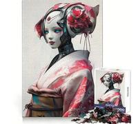 Rompecabezas Robot Geisha de 1000 Piezas para Adolescentes Juguete para desarrollar la lógica y la Capacidad de relajación Bordes Suaves Regalo de Primera Calidad (38x52cm)