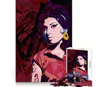Rompecabezas Rojo de Amy Winehouse de 1000 Piezas para Adolescentes Estimula la Mente y es un pasatiempo Relajante Encaje Firme (38x26cm)