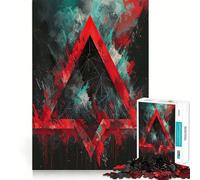 Rompecabezas Rojo salpicado de 1000 Piezas para Adolescentes, Ideal para desarrollar la Memoria y Jugar en Interiores Diseño de Corte Fino Elige tu Deseo de Papá Noel 50x75cm