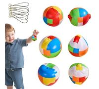 Rompecabezas,Rompecabezas de rompecabezas - Desbloquear Interlock Brain Puzzle Teaser Kongming Lock para Les