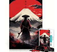 Rompecabezas Ronin Contemplando el Monte Fuji para Adultos, 1000 Piezas, Juguete para ejercitar la Mente, pasatiempo Tranquilo, diseño, Montaje, Regalo navideño (38x52cm)