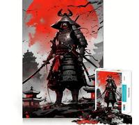 Rompecabezas Ronin Warrior de 1000 Piezas para Adultos: Mejora la Memoria, diversión Relajante, Bordes Afilados, Regalo navideño (38x26cm)
