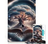 Rompecabezas Root in The Book de 1000 Piezas para Adolescentes, Juguete de lógica con Forma de Tren, Divertido y silencioso, de Corte Suave, un Regalo Encantador (38x26cm)