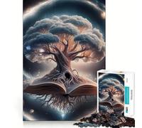 Rompecabezas Root in The Book de 1000 Piezas para Adolescentes, Juguete Intelectual, relajación Mental, Corte de Calidad, Regalo navideño (50x75cm)