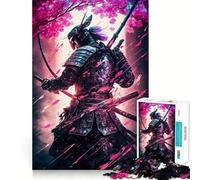 Rompecabezas Rosa de 1000 Piezas con diseño de Luchador samurái para Adultos Juguete para ejercitar la Mente Diversión para Toda la Familia Corte de precisión Regalo Encantador (38x26cm)