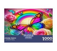 Rompecabezas Rosa De 1000 Piezas para Adultos, Puzzle Multi-Color Rosa Adultos, Juego De Rompecabezas De Habilidad Difícil De Completar 38x26cm/1000pcs