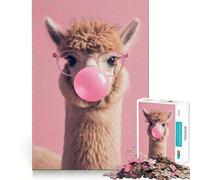 Rompecabezas Rosa de Animales adorables para Adultos, 1000 Piezas, Rompecabezas Mental para Relajarse, patrón de ensamblaje, artículo de Santa Claus (38x52cm)