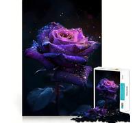 Rompecabezas Rosa Púrpura para Adolescentes, 1000 Piezas, Juguete Intelectual, Escapada de Calma, Corte de Calidad, Regalo de Temporada (38x26cm)