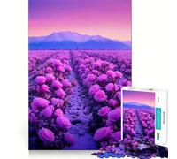 Rompecabezas Rosas Rosadas al Atardecer, 1000 Piezas, para Adolescentes Refuerza la Memoria, Calma y relajación Bordes de Calidad (50x75cm)