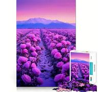 Rompecabezas Rosas Rosadas al Atardecer para Adolescentes, 1000 Piezas Fortalece la Memoria Pasatiempo Calmante Borde de Calidad Regalo Festivo (38x26cm)