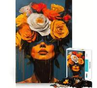 Rompecabezas Rose Enchantment de 1000 Piezas para Adultos, Juguete de lógica Fina, Tiempo Libre, Arte de Bordes limpios, Coleccionable (50x75cm)