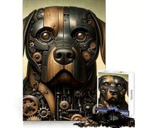 Rompecabezas Rottweiler Steampunk Art para Adolescentes, 1000 Piezas, Mejora la Memoria, diversión Relajante, Corte Premium, Regalo Elegante (50x75cm)