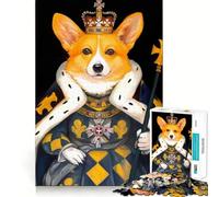 Rompecabezas Royal Corgi para Adultos, 1000 Piezas, para Fortalecer la Memoria, diversión Informal, Calidad, diseño Elegante, Regalo (38x52cm)