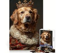 Rompecabezas Royal Retriever Reign de 1000 Piezas para Adolescentes Juguete para desarrollar la lógica y la Capacidad de relajación Bordes Suaves Regalo de Primera Calidad (38x26cm)