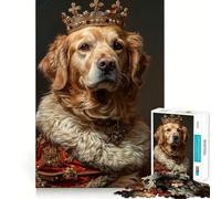 Rompecabezas Royal Retriever Reign de 1000 Piezas para Adolescentes Juguete para desarrollar la lógica y la Capacidad de relajación Bordes Suaves Regalo de Primera Calidad (38x26cm)