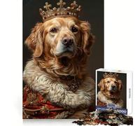 Rompecabezas Royal Retriever Reign de 1000 Piezas para Adolescentes Mejora la Memoria Ideal para Relajarse Bordes precisos Regalo Elegante (38x52cm)