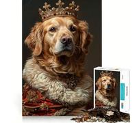 Rompecabezas Royal Retriever Reign para Adultos, 1000 Piezas, ejercita la Mente, relaja la Mente, Pieza de colección Exact Edge Art (50x75cm)