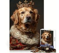 Rompecabezas Royal Retriever Reign para Adultos, 1000 Piezas, ejercita la Mente, relaja la Mente, Pieza de colección Exact Edge Art (50x75cm)