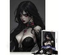 Rompecabezas Ruby Eyes of The Abyss de 1000 Piezas para Adultos: Mejora la Memoria, diversión Relajante, Bordes Afilados, Regalo navideño (50x75cm)