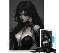 Rompecabezas Ruby Eyes of The Abyss para Adultos, 1000 Piezas, Juego Mental, Juguete para aliviar la ansiedad, Arte de Corte preciso, Coleccionable (38x52cm)