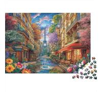 Rompecabezas Rue De Rivoli 1000 Piezas para Adultos Y Familias - Puzzle DIY, Desafío Satisfactorio 38x26cm/1000pcs
