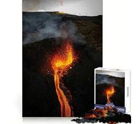 Rompecabezas Rugido Volcánico de 1000 Piezas para Adolescentes Entrenamiento de Memoria, Escape Tranquilo, Corte Impecable, Regalo de Invierno (38x26cm)
