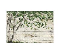 Rompecabezas rústico de árbol de abedul de primavera para adultos, 300 piezas, rompecabezas impresos de madera escénico, decoraciones de patrón de campo natural para fiesta de entretenimiento