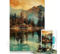 Rompecabezas rústico de montaña y Naturaleza para Adolescentes, 1000 Piezas, Juguete para desarrollar la Mente, diseño de Ocio Suave, Regalo Premium (38x26cm)