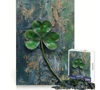 Rompecabezas rústico irlandés de trébol de 1000 Piezas para Adolescentes Juguete de razonamiento y Habilidad Divertido y Relajante Corte preciso Regalo Ideal (38x26cm)