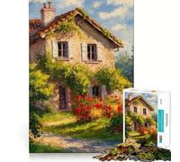 Rompecabezas rústicos de Estilo cabaña para Adultos, 1000 Piezas, para ejercitar la Mente y Relajarse, con Bordes precisos, de la colección Art Collection (38x26cm)