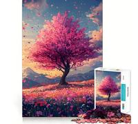 Rompecabezas Sakura Dreamscape de 1000 Piezas para Adolescentes Juguete para ejercitar la Mente Juego de Mesa en Grupo Arte y Montaje Regalo clásico (50x75cm)