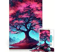 Rompecabezas Sakura Dreamscape de Japón para Adolescentes, 1000 Piezas, colección de Arte con Corte nítido, Mejora la Calma y la relajación (38x52cm)