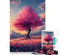 Rompecabezas Sakura Dreamscape para Adolescentes, 1000 Piezas, lógica Clara, Juguete, Juego Lento, Disfruta, Corte, Sorpresa de cumpleaños (38x26cm)