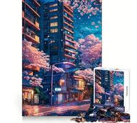 Rompecabezas Sakura Evenings para Adultos, 1000 Piezas, Rompecabezas para ejercitar la Mente, Ideal para el hogar, Regalo de cumpleaños (38x52cm)