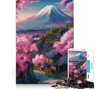 Rompecabezas Sakura Fuji Mountain Dream de 1000 Piezas para Adolescentes Juguete para desarrollar la lógica y la Capacidad de relajación Divertido y con Cortes precisos Regalo artístico (38x26cm)