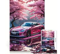 Rompecabezas Sakura Nissan Skyline GTR de 1000 Piezas para Adultos: Ayuda a Mejorar la Memoria, Calma Mental, diseño, Montaje y Regalo Creativo (38x52cm)
