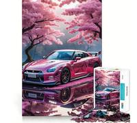 Rompecabezas Sakura Nissan Skyline GTR de 1000 Piezas para Adultos, Juguete Inteligente, Divertido y Casual, con Bordes Lisos, decoración de Pared (38x26cm)