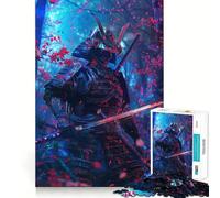 Rompecabezas Sakura Samurai Chronicles de 1000 Piezas para Adultos, Juguete de lógica Fina, Tiempo Libre, Arte de Bordes limpios, Coleccionable (38x52cm)