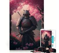 Rompecabezas Sakura Samurai Warrior de 1000 Piezas para Adolescentes, Juguete de lógica, Entretenimiento, Corte Suave, (38x52cm)