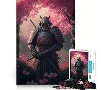 Rompecabezas Sakura Samurai Warrior de 1000 Piezas para Adultos, Juguete Intelectual Relajante, Divertido, de Corte preciso, (38x26cm)