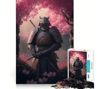 Rompecabezas Sakura Samurai Warrior para Adolescentes, 1000 Piezas, Mejora la Memoria, diversión Relajante, Corte Premium, Regalo Elegante (50x75cm)
