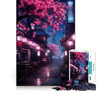 Rompecabezas Sakura Street para Adultos, 1000 Piezas, para Fortalecer la Memoria, Divertido, de Calidad, Elegante, Regalo (50x75cm)