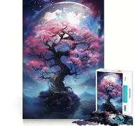 Rompecabezas Sakura Tree Dreamscape de 1000 Piezas para Adolescentes Juguete Interactivo para armar Divertido y con Corte preciso Arte Coleccionable (38x26cm)