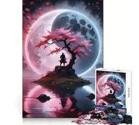 Rompecabezas Sakura Waterfall Yin Yang de 1000 Piezas para Adultos y Adolescentes Recuerda armar despacio, Disfruta del Corte Exacto Arte Coleccionable (38x26cm)