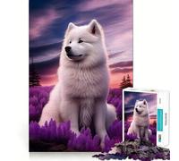 Rompecabezas Samoyedo Naturaleza, difícil, para Adultos, 1000 Piezas, Recall Boost Quiet Calm Smooth Cut, Regalo clásico (38x26cm)