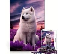 Rompecabezas Samoyedo Naturaleza, difícil, para Adultos, 1000 Piezas, Recall Boost Quiet Calm Smooth Cut, Regalo clásico (38x26cm)