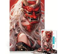 Rompecabezas Samurai Angel de 1000 Piezas para Adolescentes, Juguete Intelectual para Relajarse mentalmente, Corte de Calidad, Regalo navideño (38x26cm)