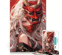 Rompecabezas Samurai Angel de 1000 Piezas para Adultos Mejora la Memoria y Alivia la ansiedad Bordes precisos Sorpresa navideña (38x52cm)
