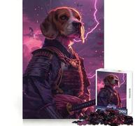 Rompecabezas Samurai Beagle para Adolescentes, 1000 Piezas, Juguete Inteligente para aliviar el estrés, Borde Afilado, Regalo de cumpleaños (38x52cm)